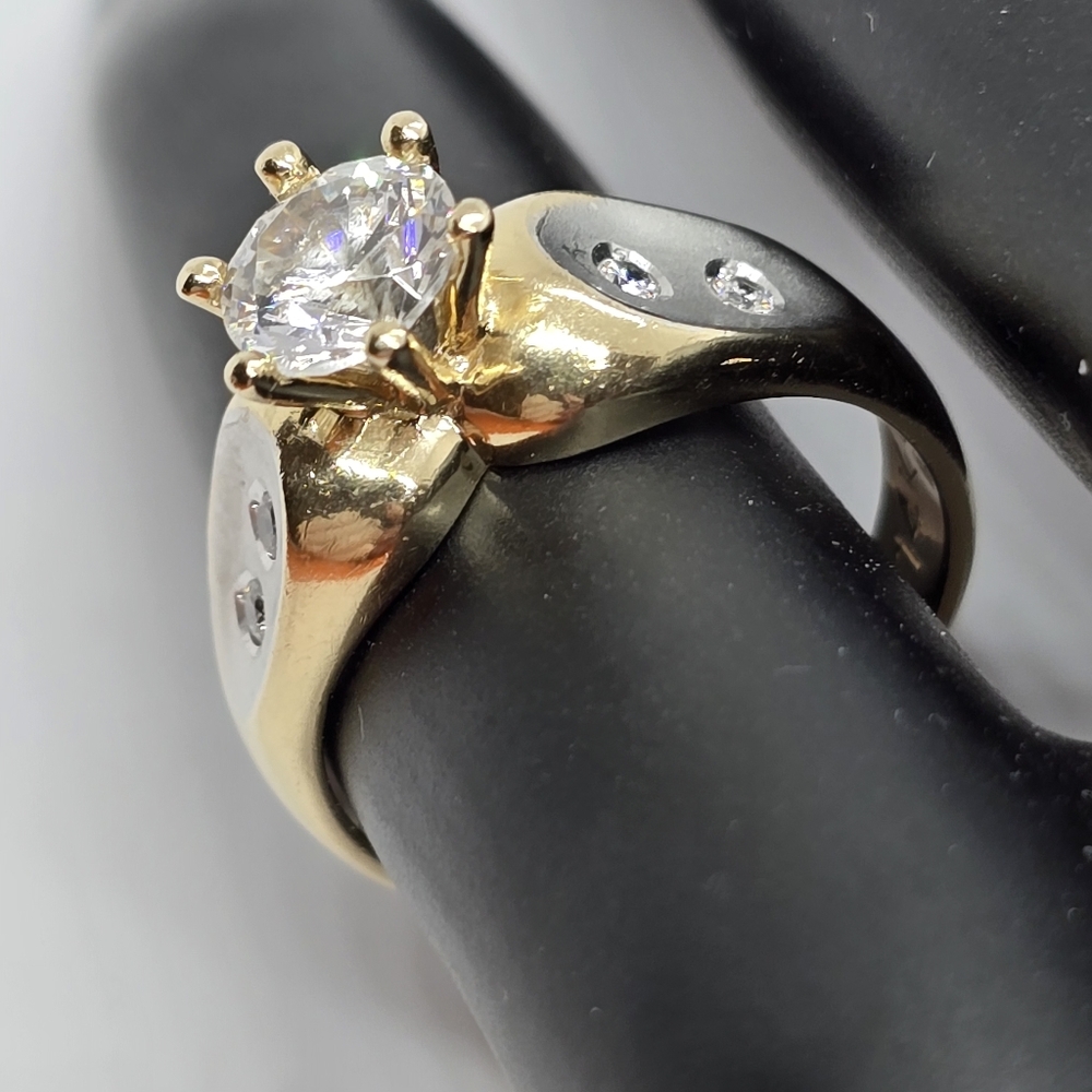 💍 Wedding Ring 💍 Solitaire Diamond, 14K Gold - Picture 14 of 16